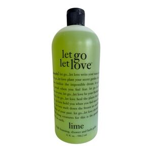 Philosophy Lime Let Go Let Love Shampoo Shower and Bath Gelee 32 fl oz Sealed